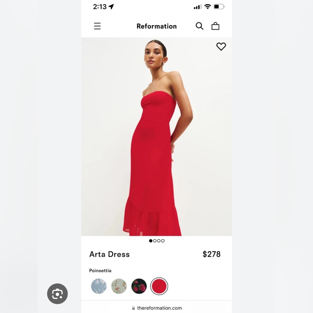 Arta reformation dress size 6